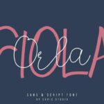 Orla Fiola Font Poster 1