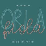 Orla Fiola Font Poster 2