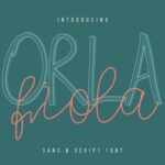 Orla Fiola Font Poster 2