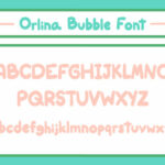 Orlina Bubble Font Poster 3