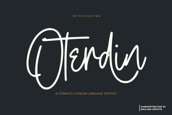 Oterdin Font Poster 1