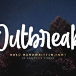 Outbreak Font Poster 1