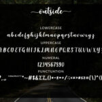 Outside Font Poster 3