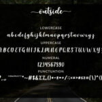 Outside Font Poster 3