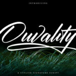 Ouvality Font Poster 1