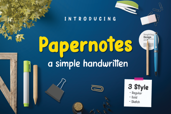 Papernotes Font Poster 1