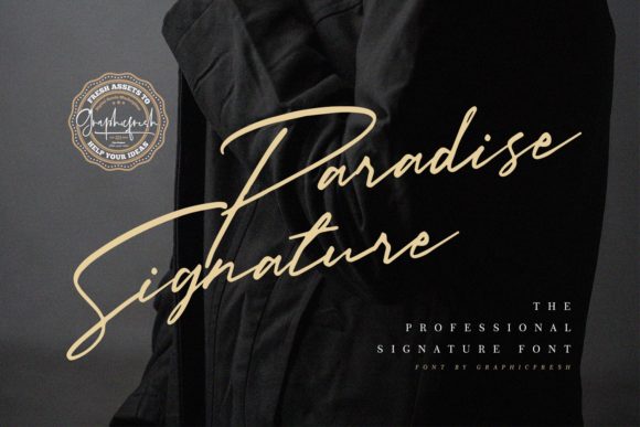 Paradise Signature Font Poster 1
