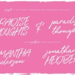 Paradise Thoughts Font Poster 2