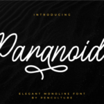 Paranoid Font Poster 1