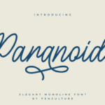 Paranoid Font Poster 10