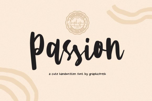 Passion Font Poster 1