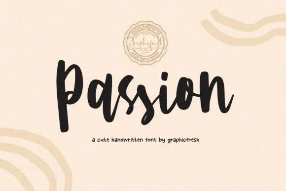 Passion Font Poster 1