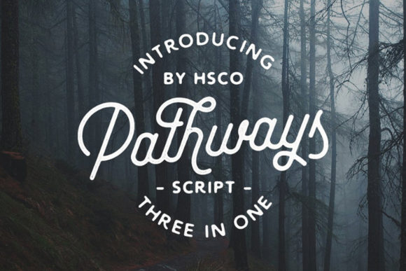 Pathways Font Poster 1