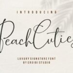 Peach Cuties Font Poster 1