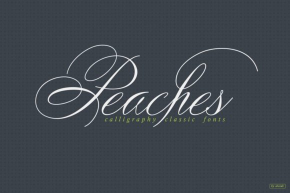 Peaches Font Poster 1