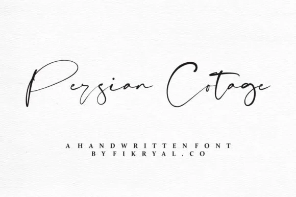 Persian Cotage Font Persian Cotage Font Poster 1