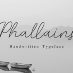 Phallain Script Font Poster 1