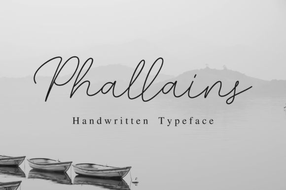 Phallain Script Font Poster 1