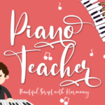 Piano Teacher Font Poster 1