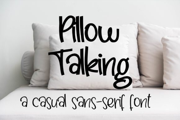 Pillow Talking Font Poster 1