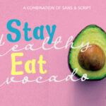 Pink Avocado Font Poster 3