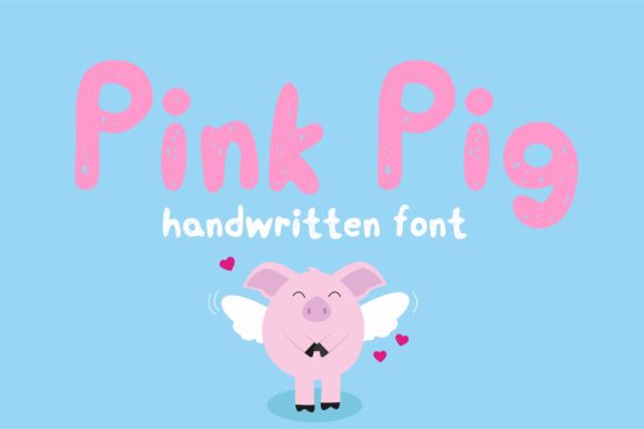 Pink Pig Font Poster 1