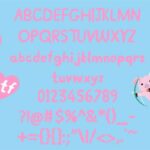 Pink Pig Font Poster 2