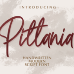 Pittania Font Poster 1