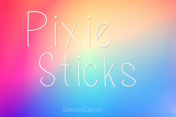 Pixie Sticks Font Poster 1