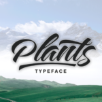 Plants  Font Poster 1