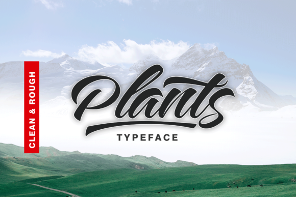 Plants  Font Poster 1