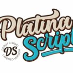 Platina Script Font Poster 1