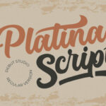 Platina Script - Regular Font Poster 1