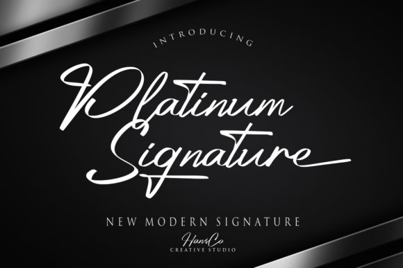 Platinum Font Poster 1