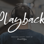Playback Font Poster 1