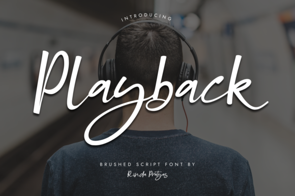 Playback Font Poster 1