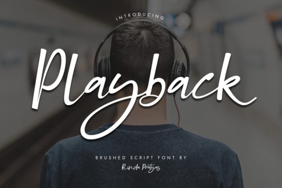 Playback Font Playback Font Poster 1
