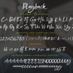 Playback Font Poster 8