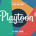 Playtoon Font Poster 1