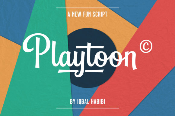 Playtoon Font Poster 1