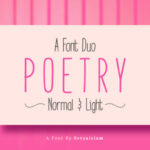 Poetry Font Poster 1