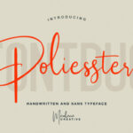 Poliesster Font Poster 1