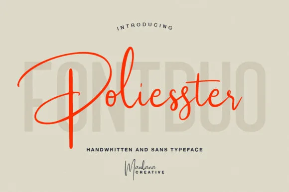 Poliesster Font Poliesster Font Poster 1
