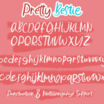 Pretty Bestie Font Poster 5