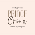 Prince Crown Font Poster 1
