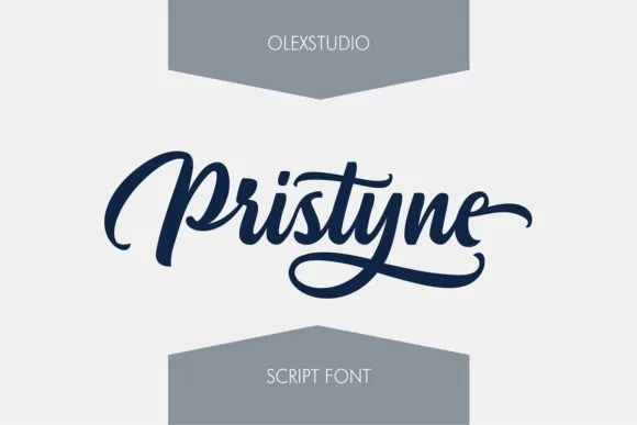 Pristyne Font Pristyne Font Poster 1