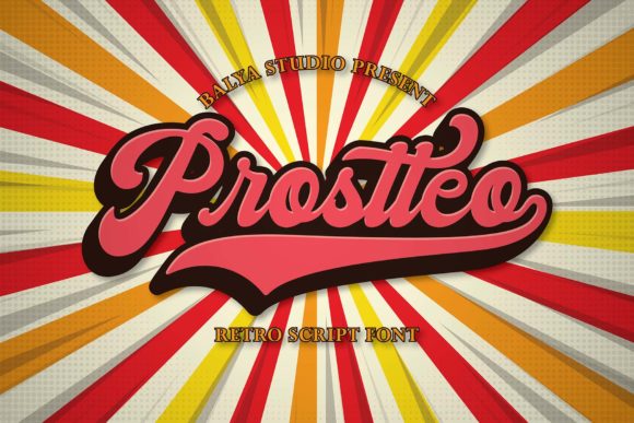 Prostteo Font Poster 1