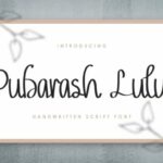 Pubarash Lulu Font Poster 1