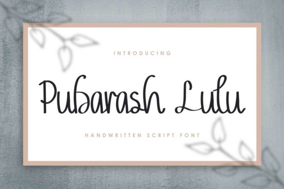 Pubarash Lulu Font Poster 1