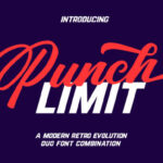 Punch Limit Duo Font Poster 1